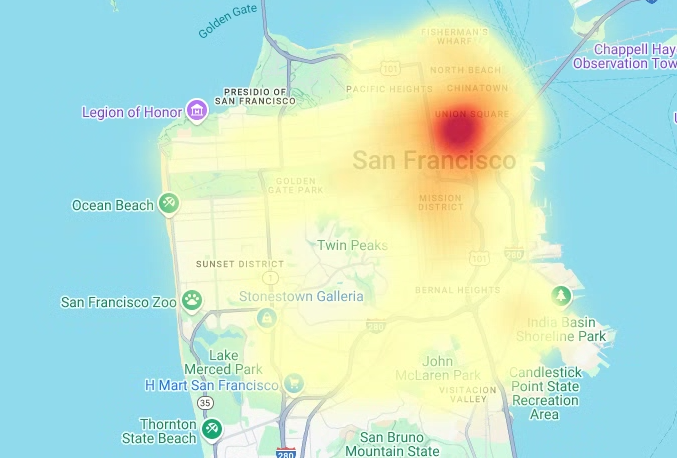 El mapa de calor renderizado.