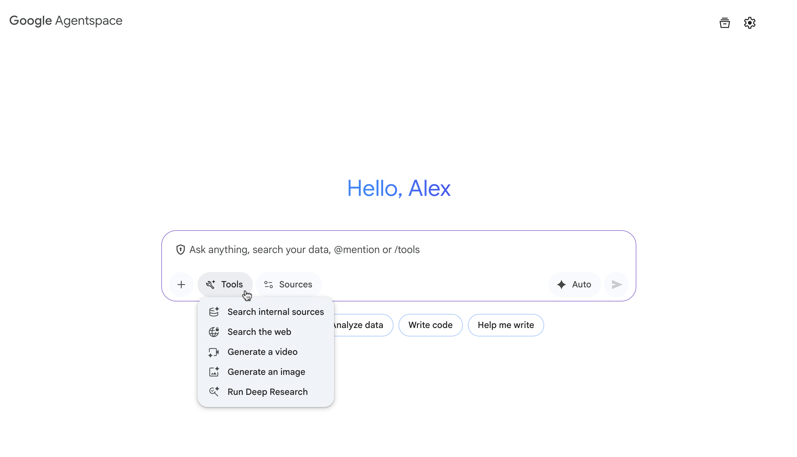 Open the Tools menu