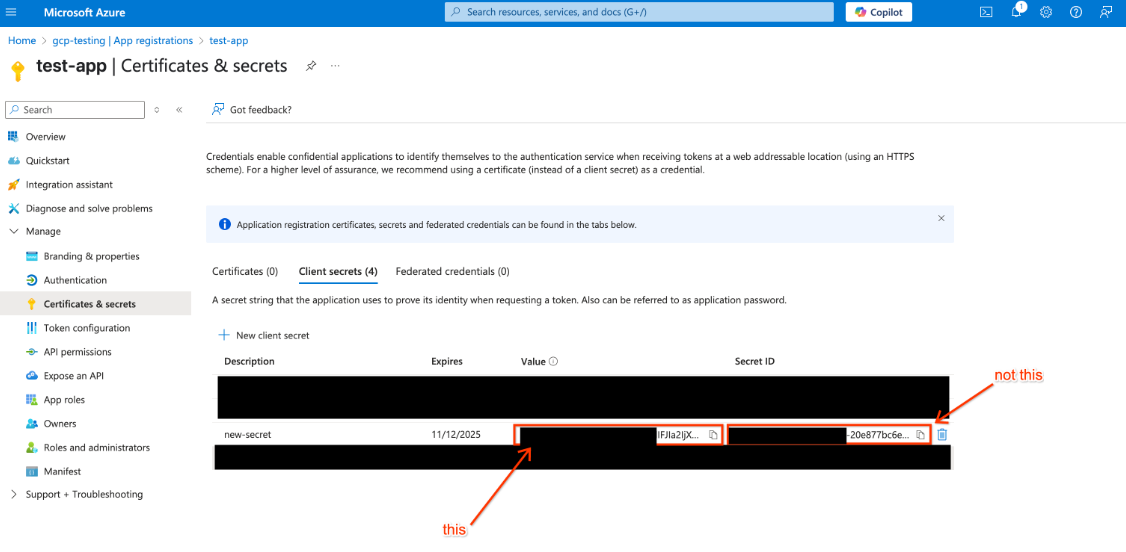 save-client-secret-value