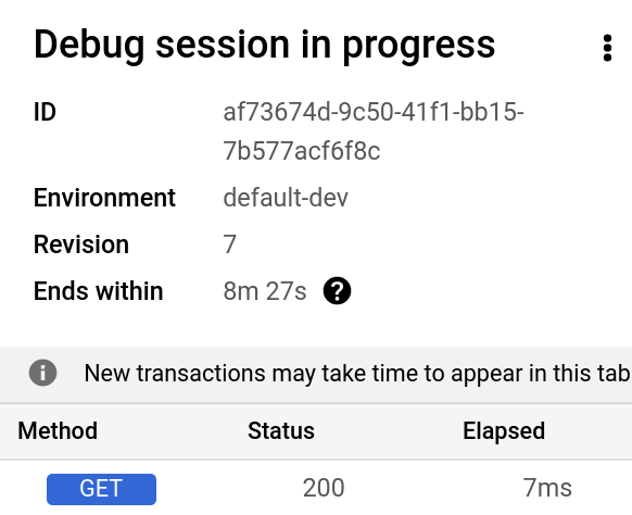 「Start Debug Session」對話方塊。