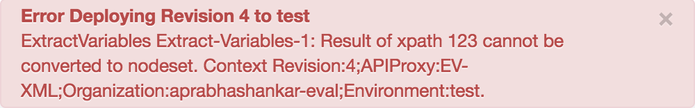 Error durante la implementación de la revisión 4 para realizar una prueba.