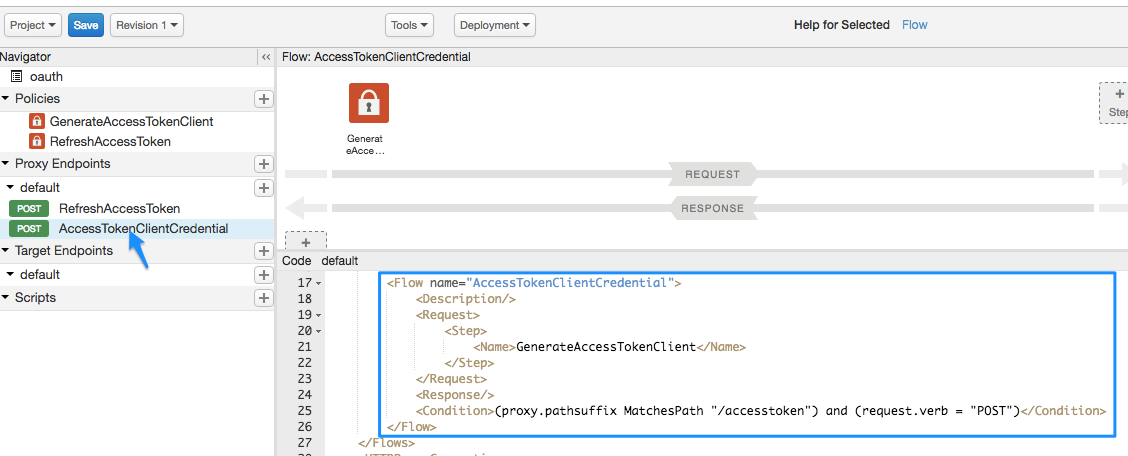條件式流程的 XML 程式碼。