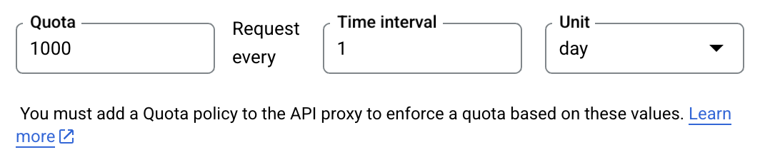為作業新增配額,每日 1,000 個要求