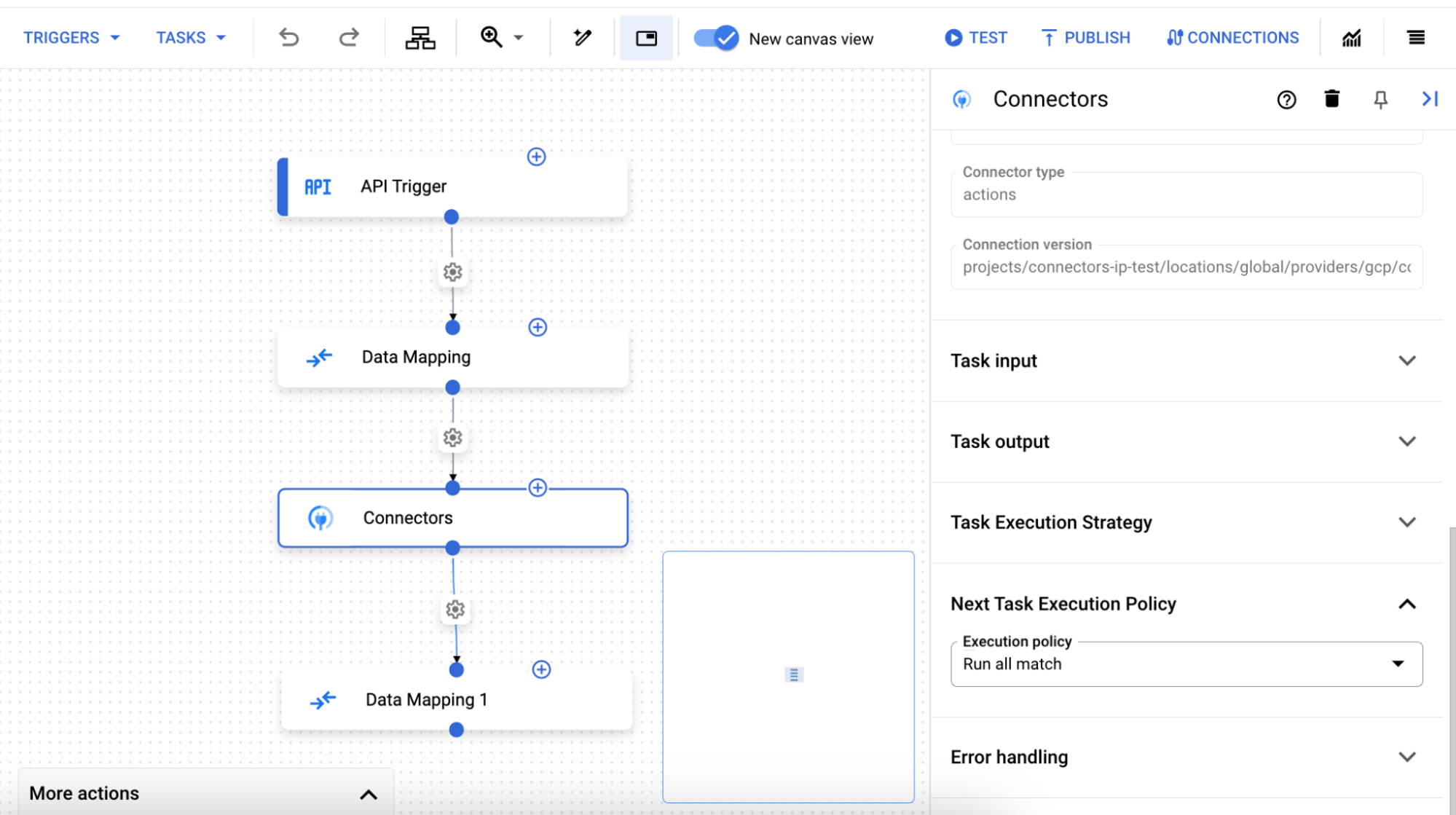 Canvas view add fork