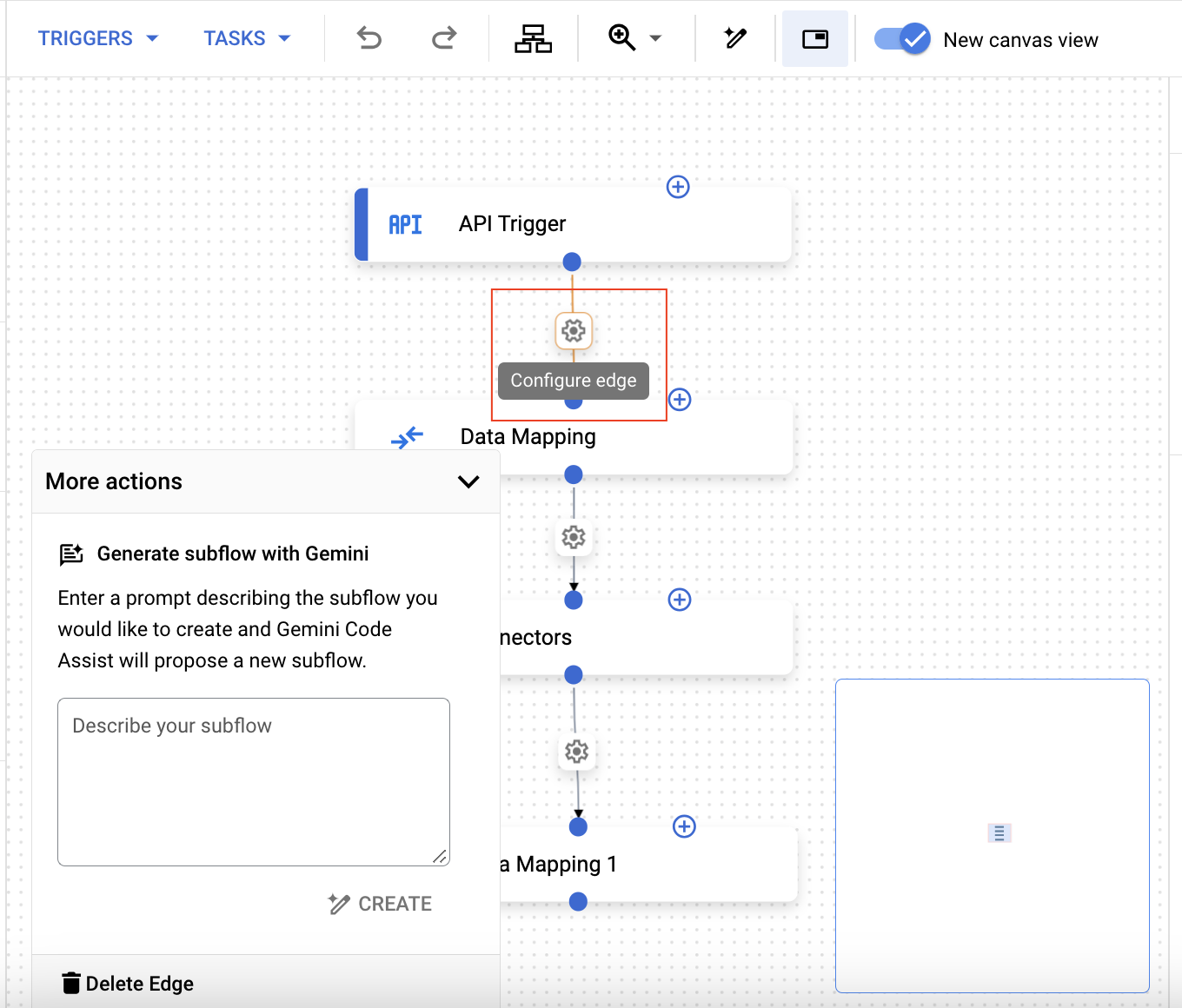 Configura el borde de la vista de lienzo