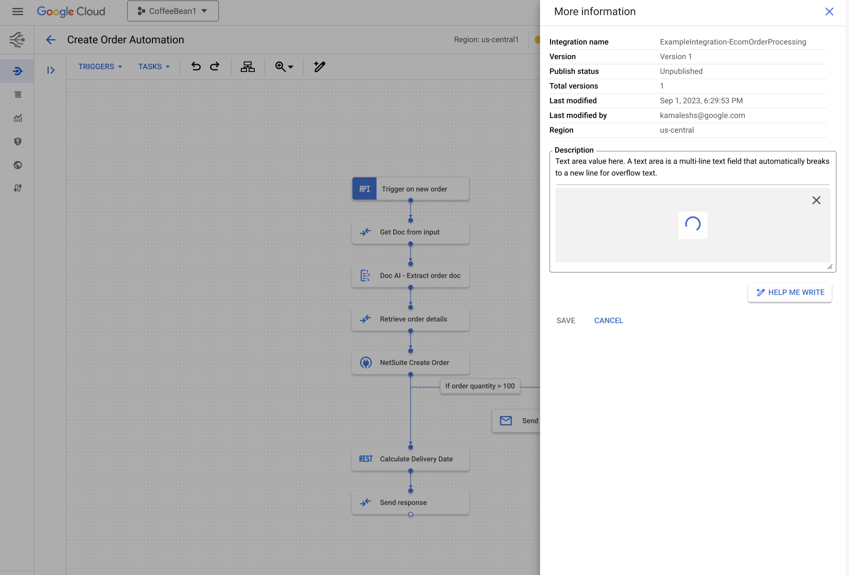 image showing Integration description