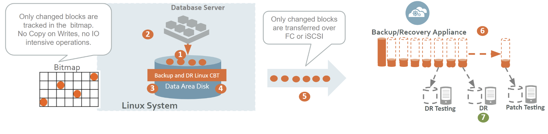 How it works: SAP ASE volume-based backup with change block tracking.