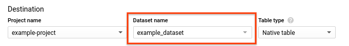 Elegir conjunto de datos.