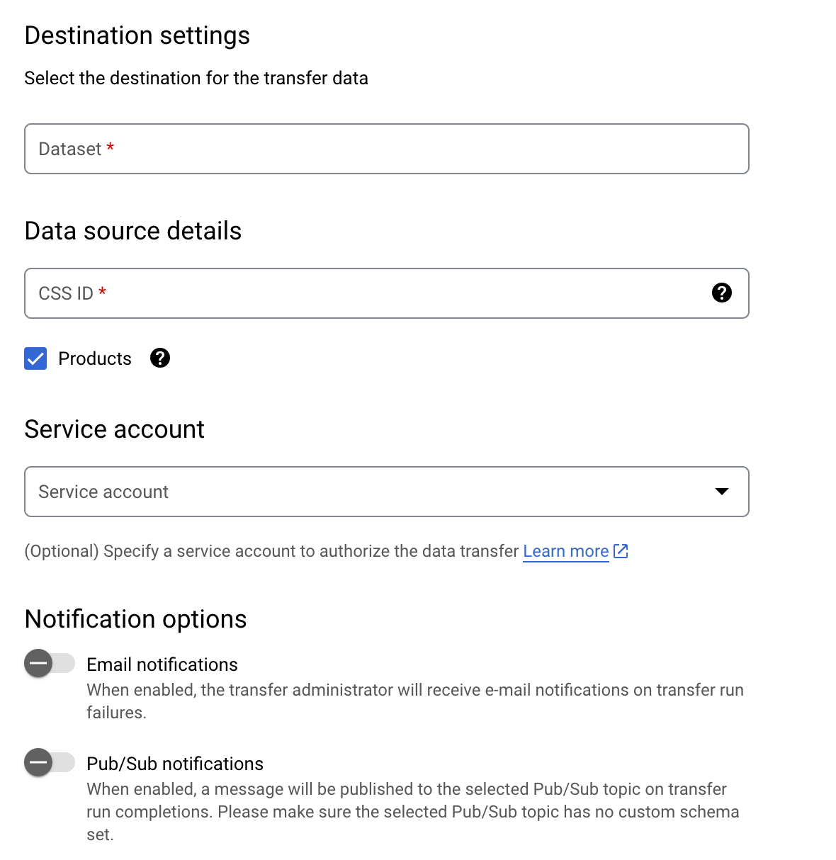 CSS Center 轉移資料。