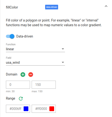 Agrega color de relleno en BigQuery Geo Viz