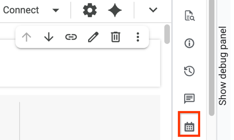 Panneau de programmation d'un notebook.