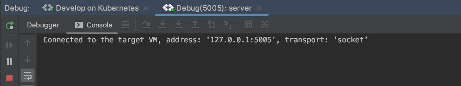 已連結 Kubernetes 偵錯工具
