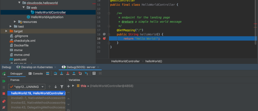 Kubernetes 偵錯工具工作階段