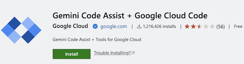 VSC 市集中的 Cloud Code 擴充功能