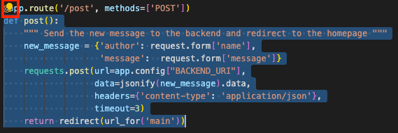 El ícono de bombilla de acciones inteligentes aparece después de seleccionar un bloque de código en VS Code.