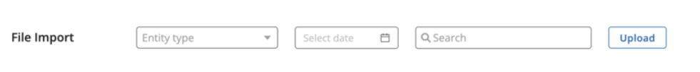 An example of filtering of historical imports is shown.