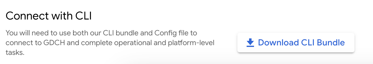 Faça o download do pacote da CLI.