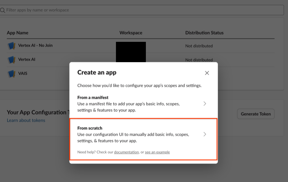 Start creating the app from scratch