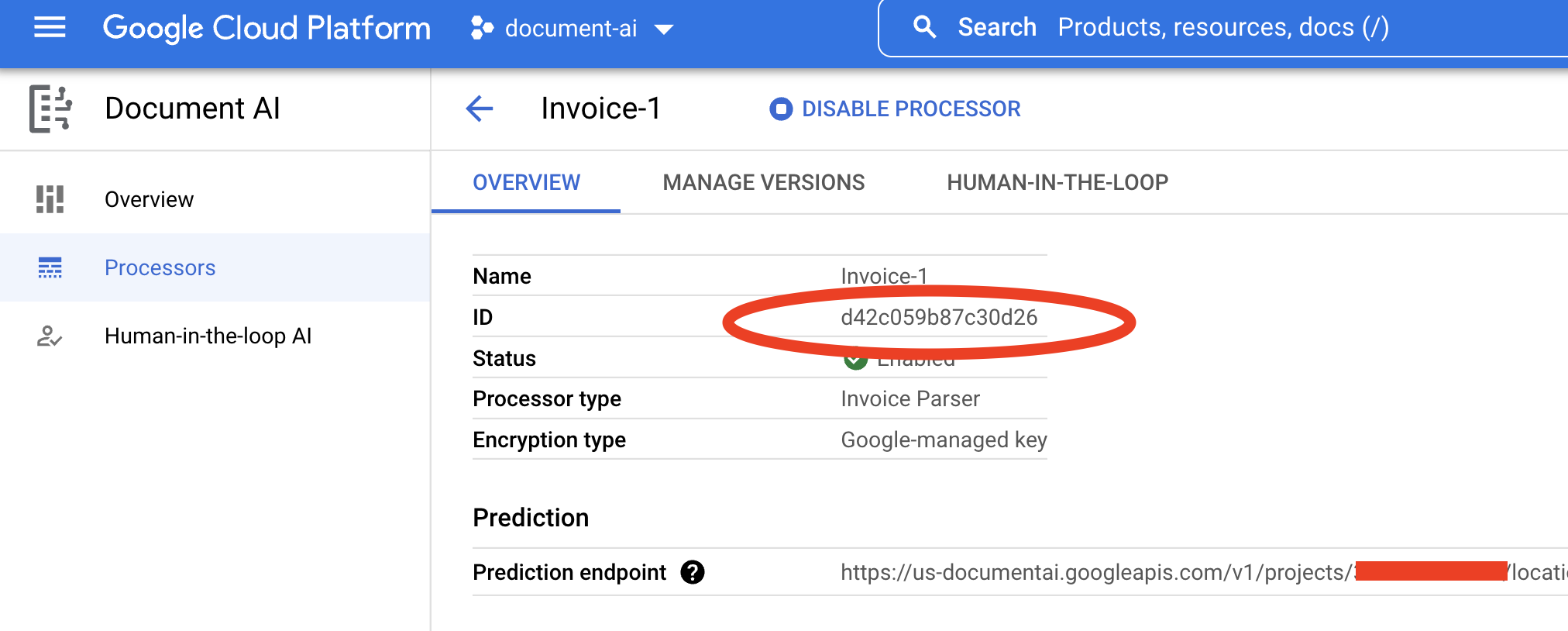 Processor ID