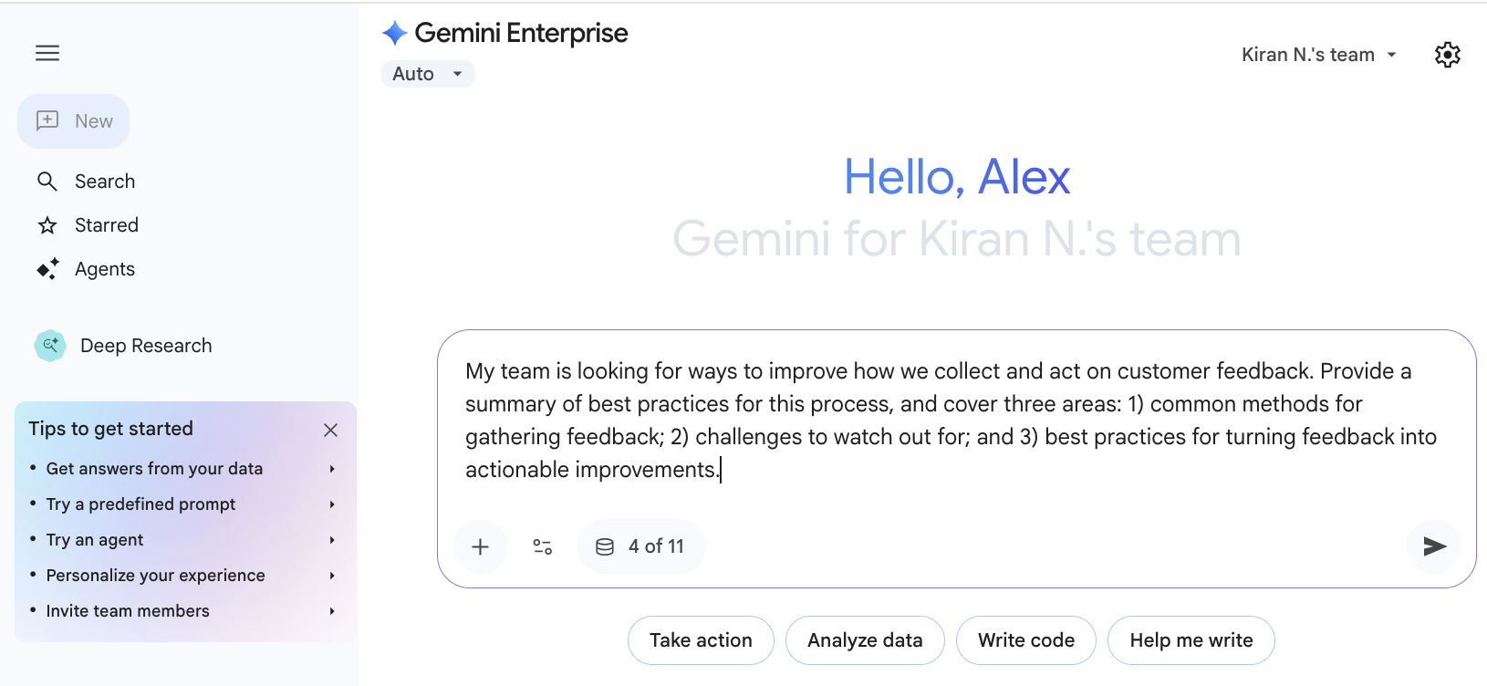 Chat with the assistant