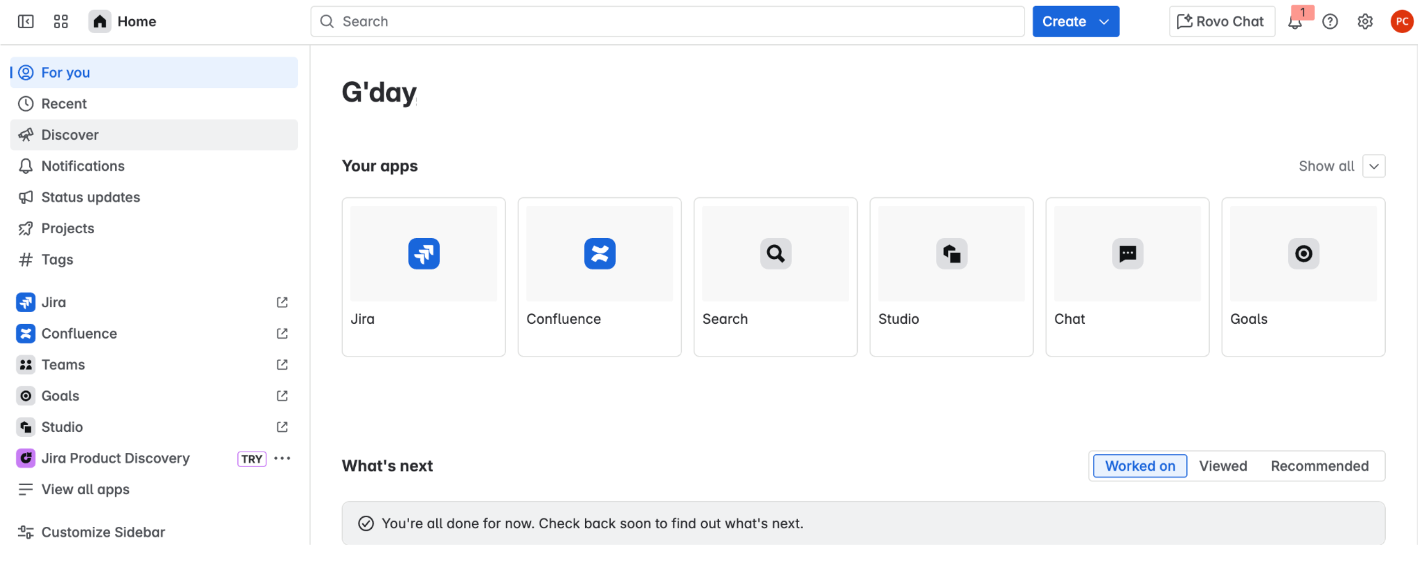 Atlassian のホームページ