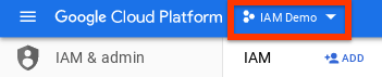 從專案選取器選取 Google Cloud 專案