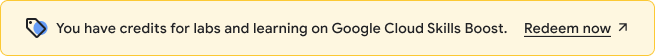 Imagem das informações de créditos do Google Cloud Ensina