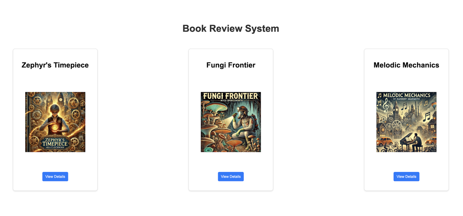 Home page dell&#39;app di recensioni di libri