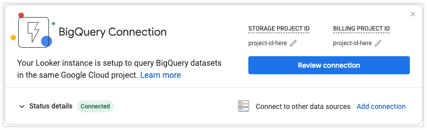 Kartu Mulai Cepat BigQuery di halaman beranda.