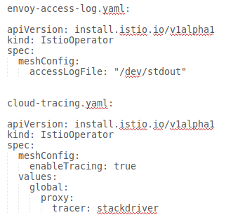 archivos yaml separados para cada CR