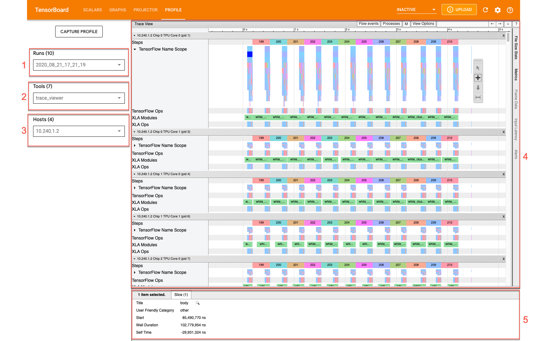 TensorBoard 追蹤記錄檢視器