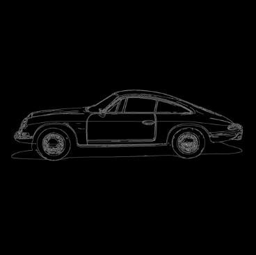 Exemple d'image de contrôle au format Contours de Canny