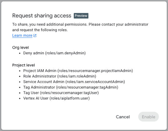 필요한 역할 공유 프롬프트