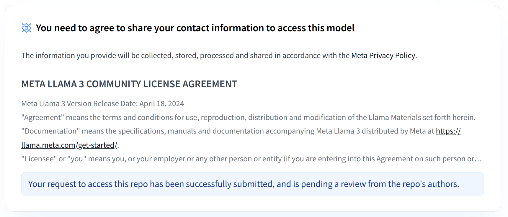 Meta LLama 3 社群授權協議