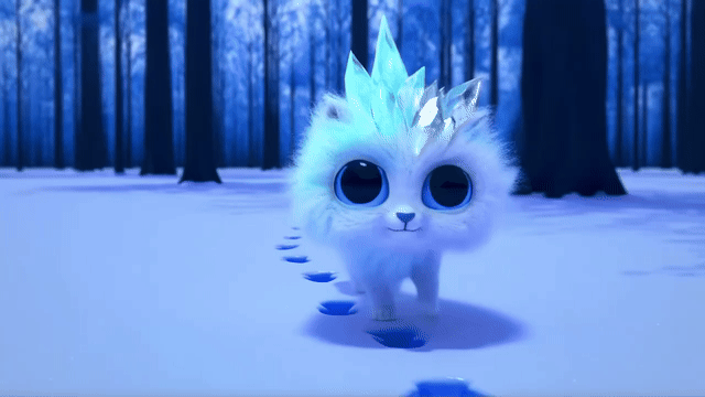 Der Schneeleopard ist lethargisch.