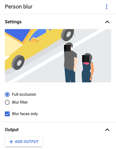 Menambahkan model blur wajah di UI