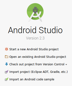 Pop-up project terbuka Android Studio